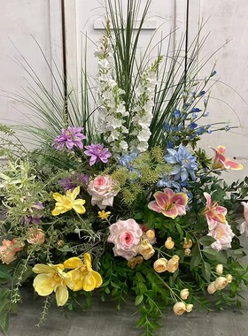 仿真花造景室内橱窗绿植摆件