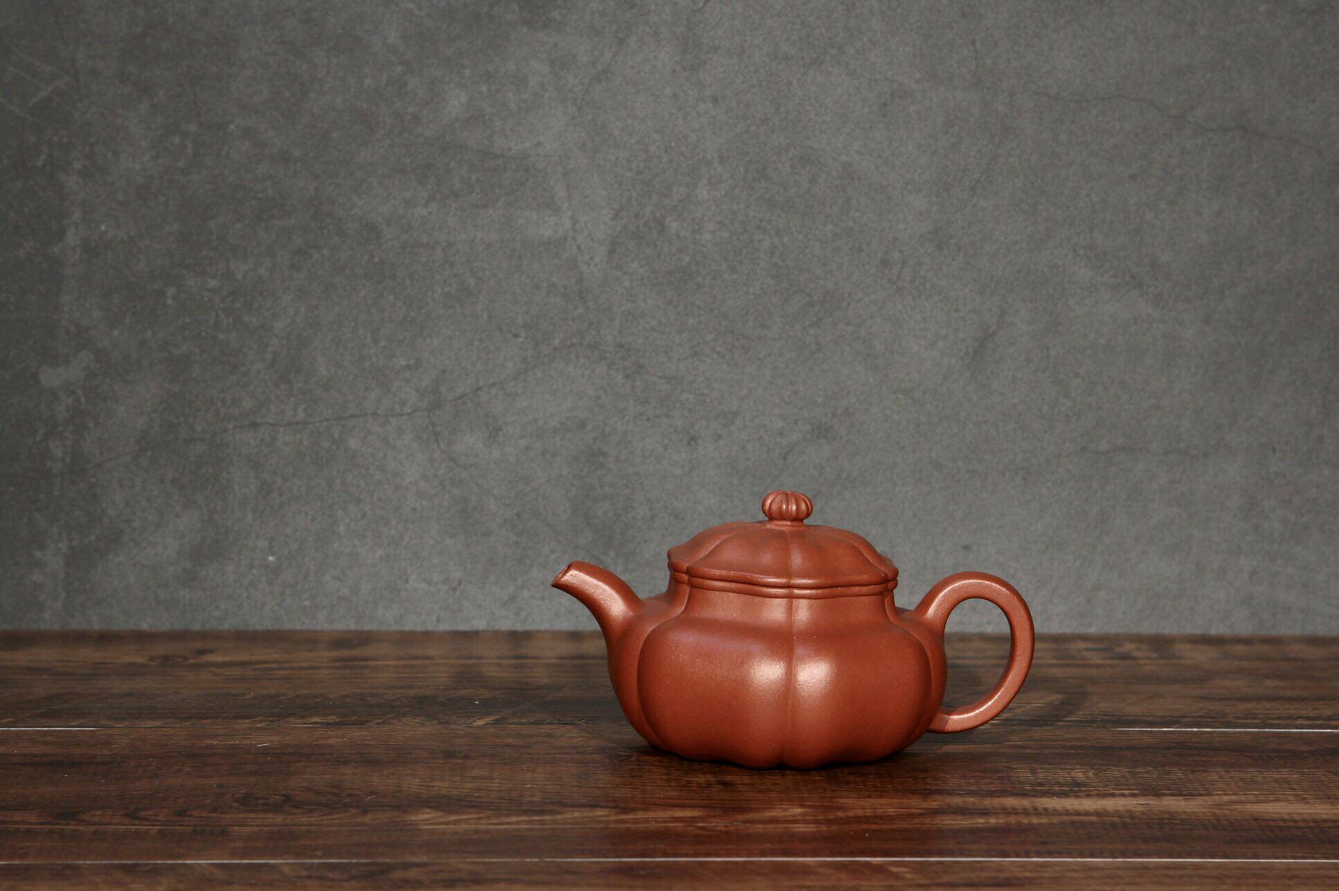 拙雅堂 宜人张新 古法手炼老朱砂泥 葵仿古 纯全手工紫砂壶 已让