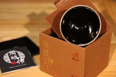 建盏手工龙窑柴烧原矿釉主人杯