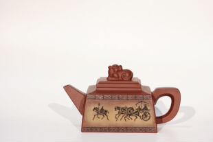 拙雅堂 国工 林茂盛 林茂森 清水泥 汉风 泥绘 全手工紫砂壶 230c