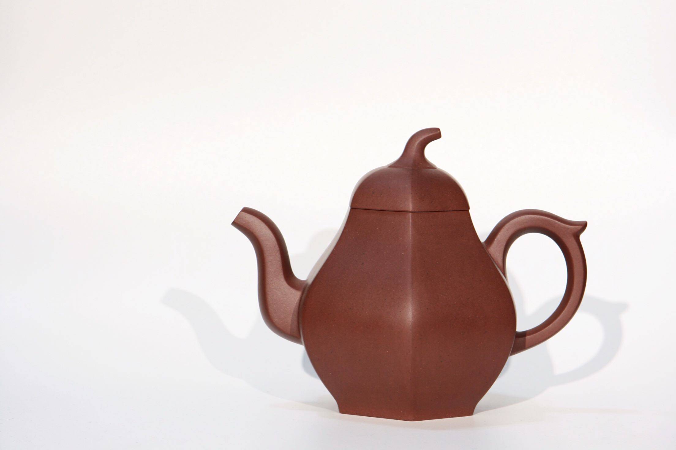 拙雅堂 莫燕丰 六方高梨 陈腐老紫泥 黑墩头 全手工紫砂壶 320c