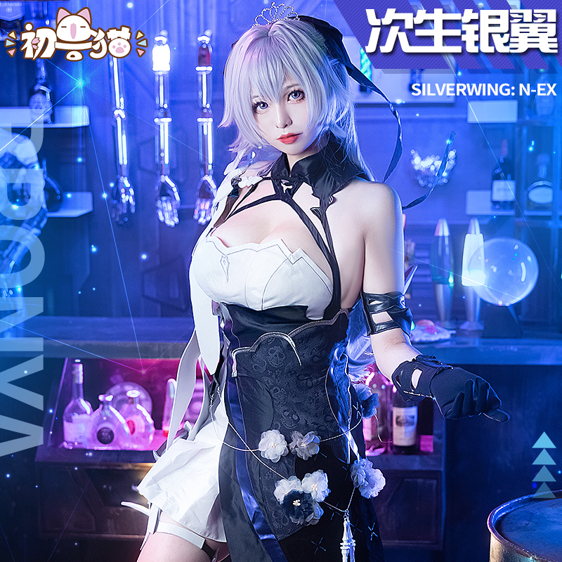 初兽猫现货】崩坏3崩3cos服装女布洛妮娅次生银翼cosplay女装-封面