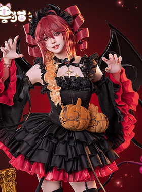 初兽猫 现货 重音cos服teto万圣节小恶魔cosplay女装lolita连衣裙