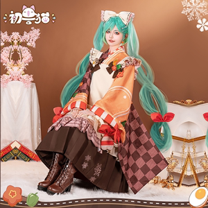 初兽猫初音未来cos服2024雪初音