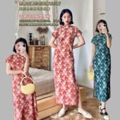 改良小个子日常新中式 古法旗袍无省民国风女装 旗袍 十二花神图