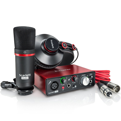 福克斯特Focusrite Scarlett Solo Studio声卡监听耳机话筒