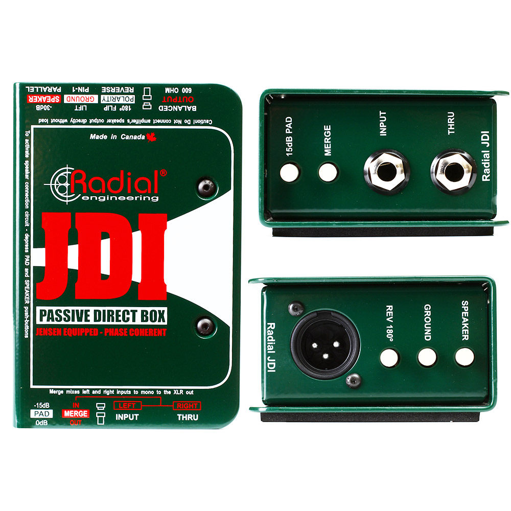 Radial JDI系列Duplex JD6 JD7吉他贝斯无源DI盒