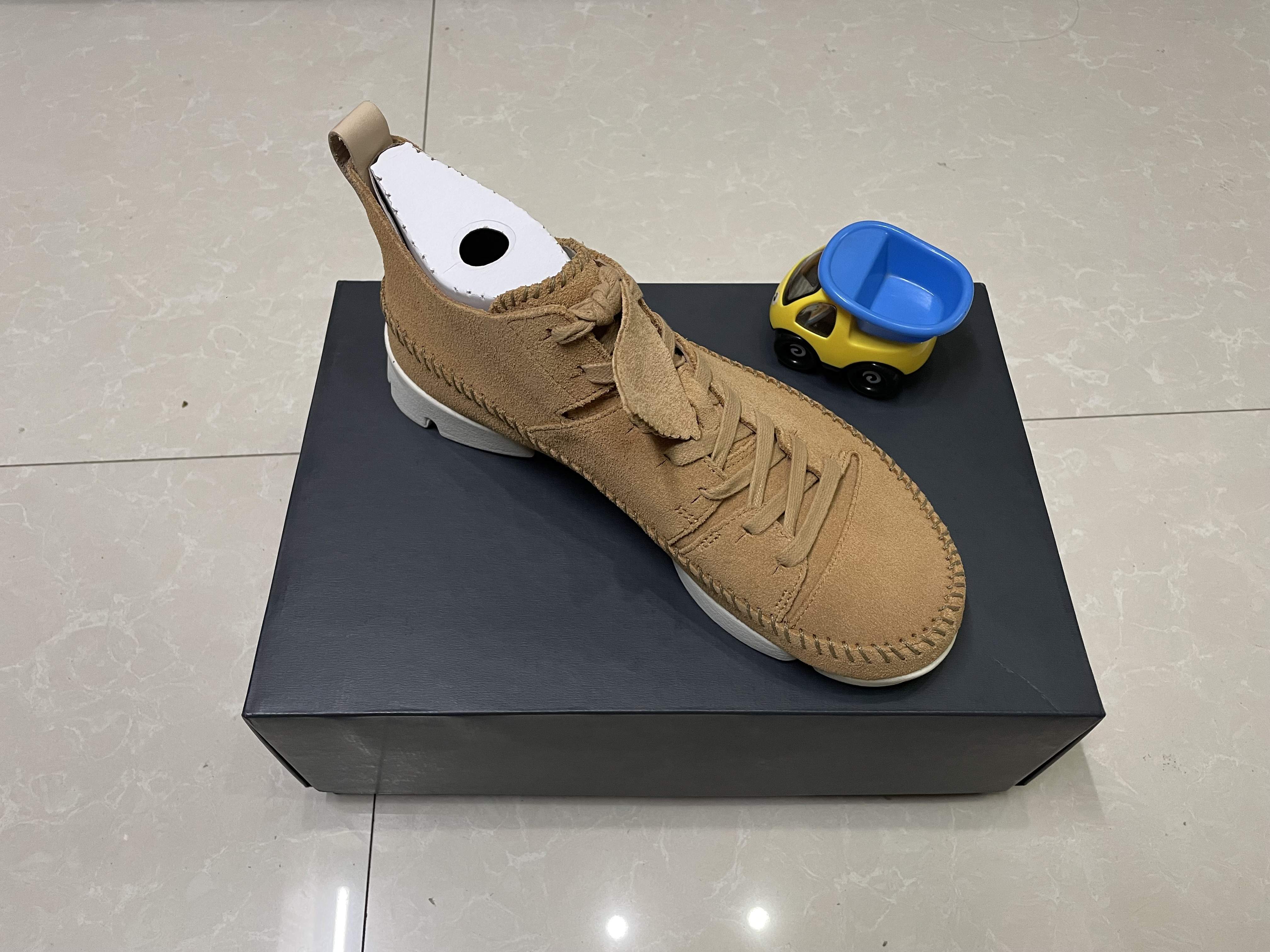 现货clarks其乐三瓣鞋 一代trigenic flex复古运动休闲鞋男皮鞋