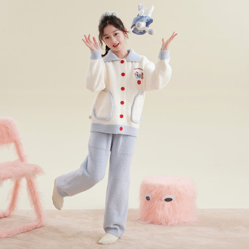 儿童睡衣女童秋冬季2025新款