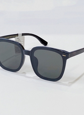 川久保玲网红款圆脸墨镜潮韩版方框显瘦防紫外线太阳眼镜男3936