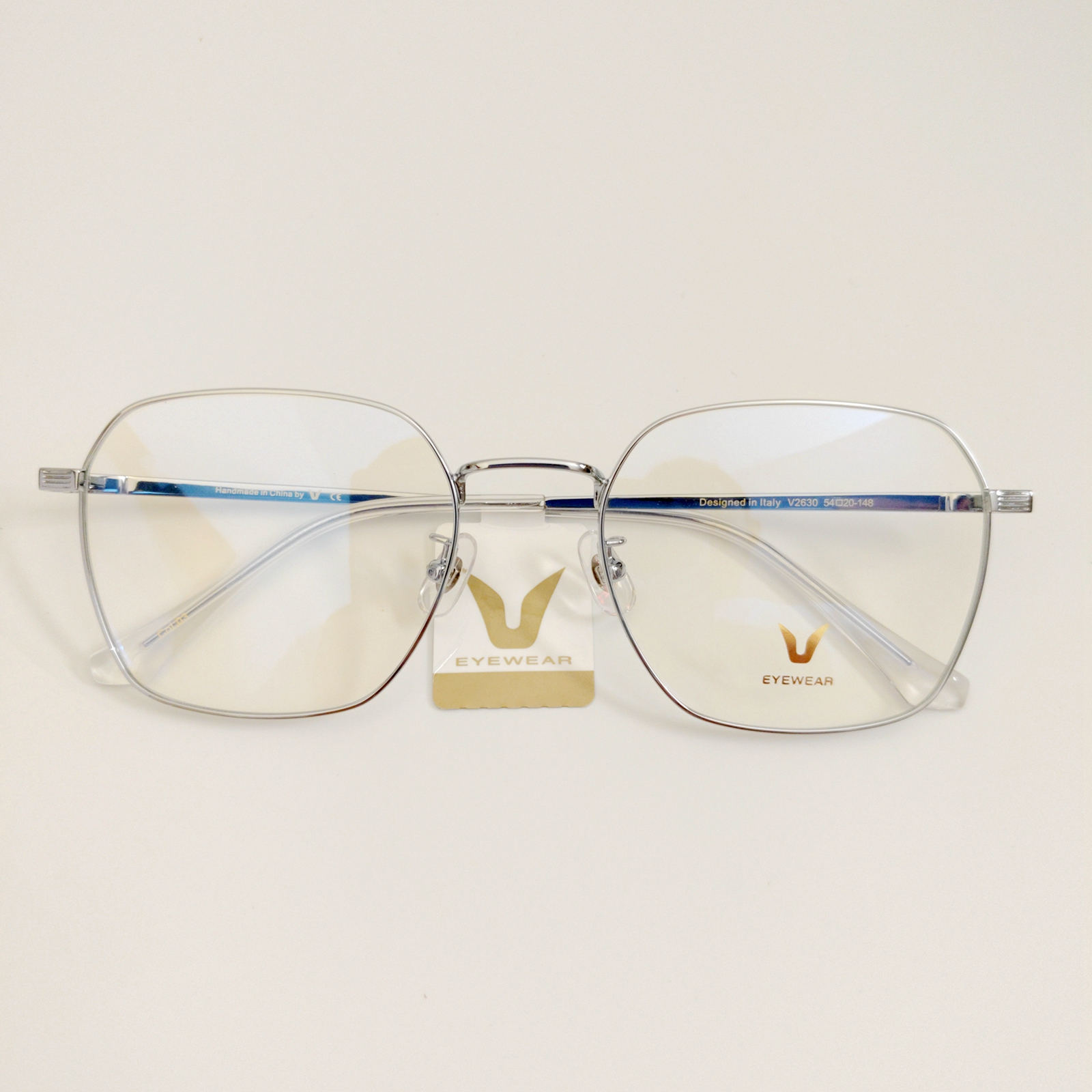 专柜代购v牌金属眼镜架v2630超轻方框女大脸文艺范韩版可配度数男