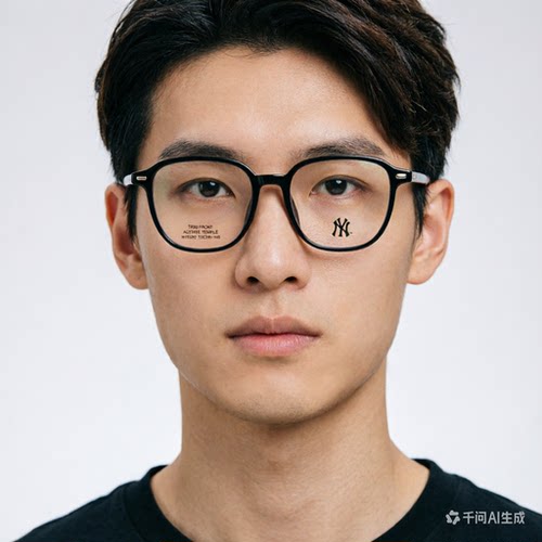 MLB眼镜框黑色大框男可配度数防蓝光女韩版素颜百搭潮镜架 NY8092