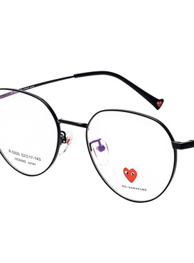 川久保玲复古眼镜框女近视眼镜架男韩版潮网红款配有度数圆脸5920