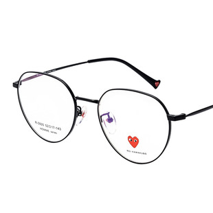 川久保玲复古眼镜框女近视眼镜架男韩版 配有度数圆脸5920 潮网红款