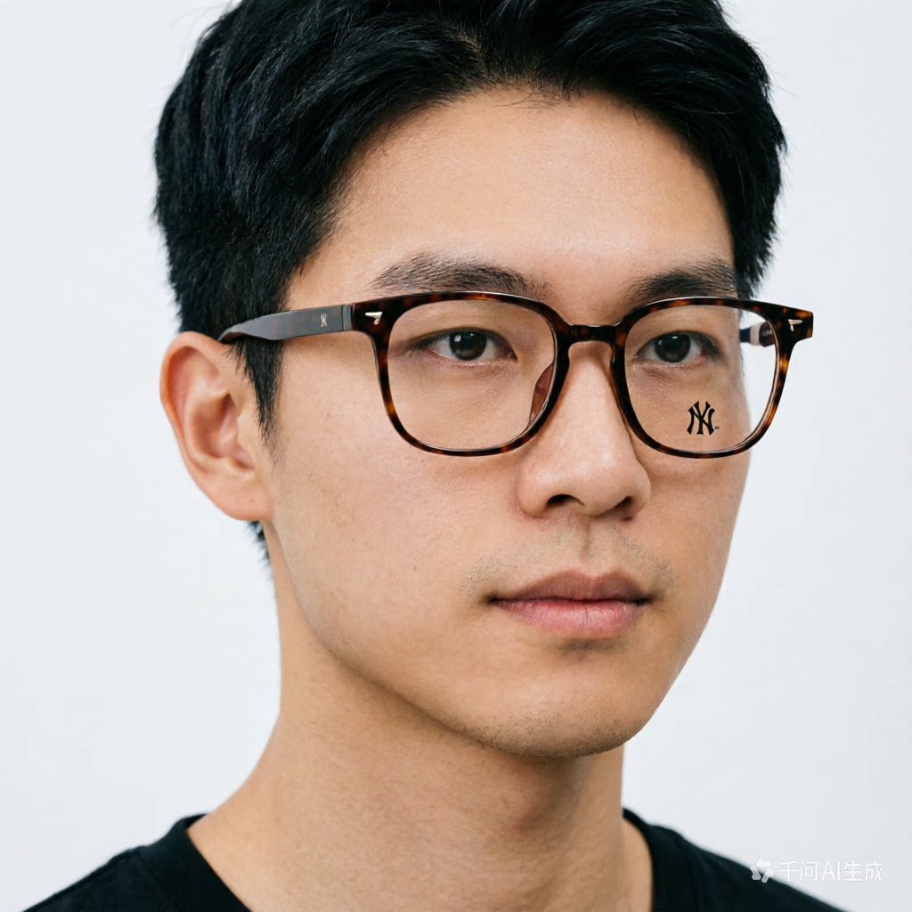 MLB眼镜框玳瑁大框男可配度数防蓝光女韩版素颜百搭潮镜架 NY8091