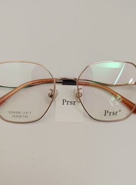 2019新款帕莎时尚眼镜框 男女金属光学近视镜架圆框大框小脸66306