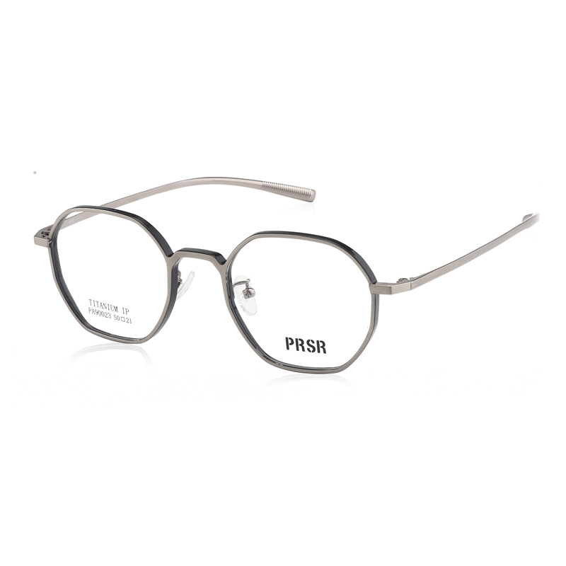 prsr帕莎眼镜架超轻眼镜框男纯钛金属镜架可配近视防蓝光女90023
