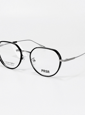 帕莎高颜值女钛合金休闲眼镜框显脸瘦大框复古近视眼镜架PT75014