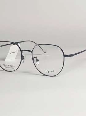帕莎眼镜框时尚男复古超轻多边形女金属钛眼镜架可配近视PJ75027