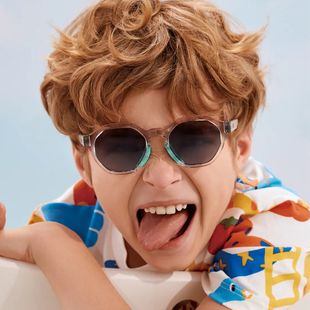 鲁奇Luki宝宝遮阳墨镜儿童太阳眼镜防紫外线镜片轻便不滑脱3-6岁