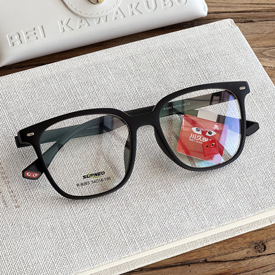 川久保玲方框大脸黑款眼镜框近视