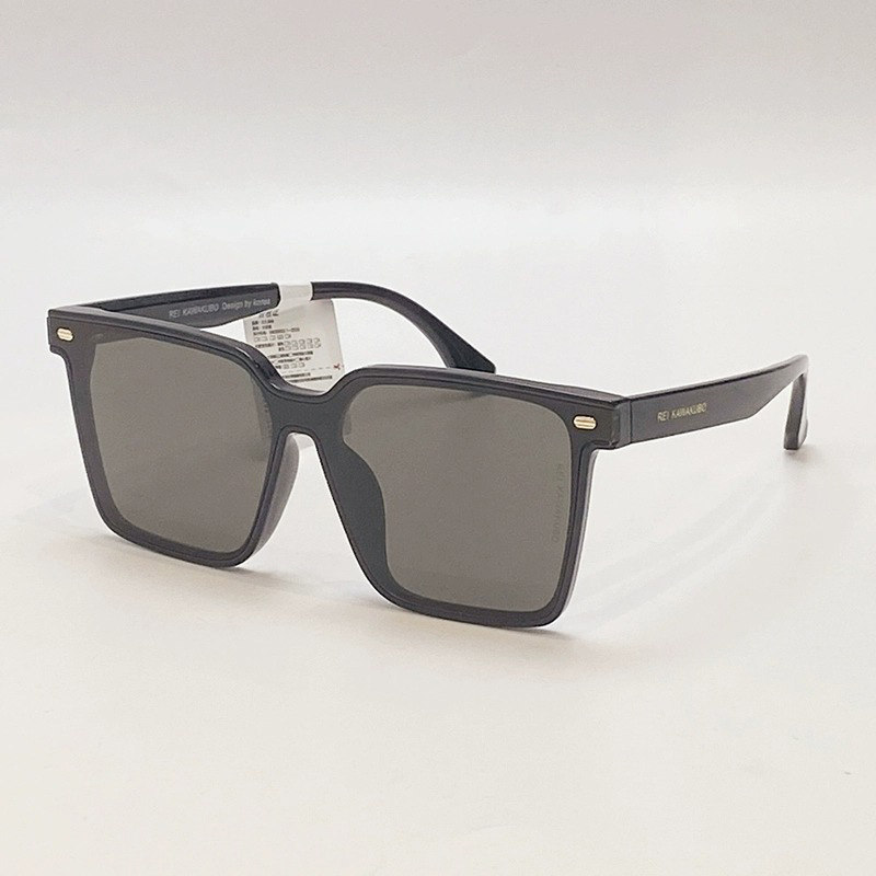 川久保玲2022新款眼镜太阳镜防紫外线方形大框时尚潮通用墨镜3944