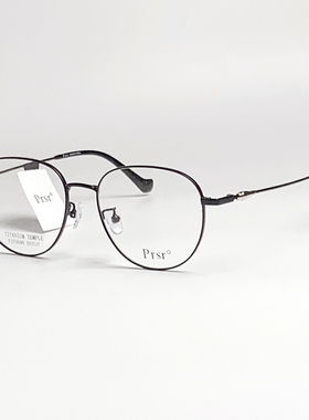 帕莎眼镜框时尚复古超轻舒适圆框钛架眼镜架可配近视镜片PJ75048