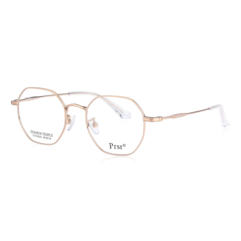 prsr新款帕莎眼镜框男女近视超轻钛架可配防蓝光防辐射镜pj75035