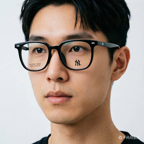 MLB眼镜框黑色大框男可配度数防蓝光女韩版素颜百搭潮镜架 NY8090