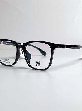 MLB纽约洋基白色透明眼镜女近视大框眼睛可配度数大脸显瘦NY8041
