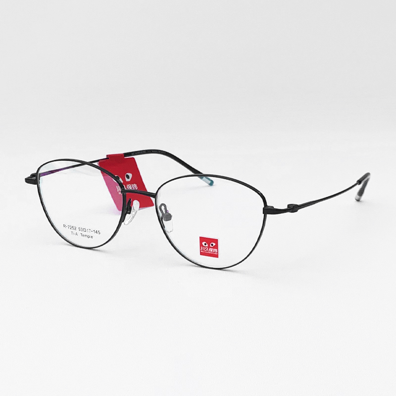 川久保玲2025超轻蝶形钛金属眼镜框男女同款可配镜片防蓝光7252