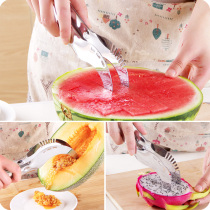 Stainless steel watermelon slicer creative watermelon Hami melon fruit tool multifunctional slicer fruit slicer