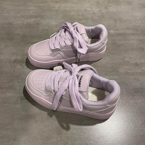 七七主人家 原创高街小众鞋子女2025春季新款板鞋女紫色很有韵味