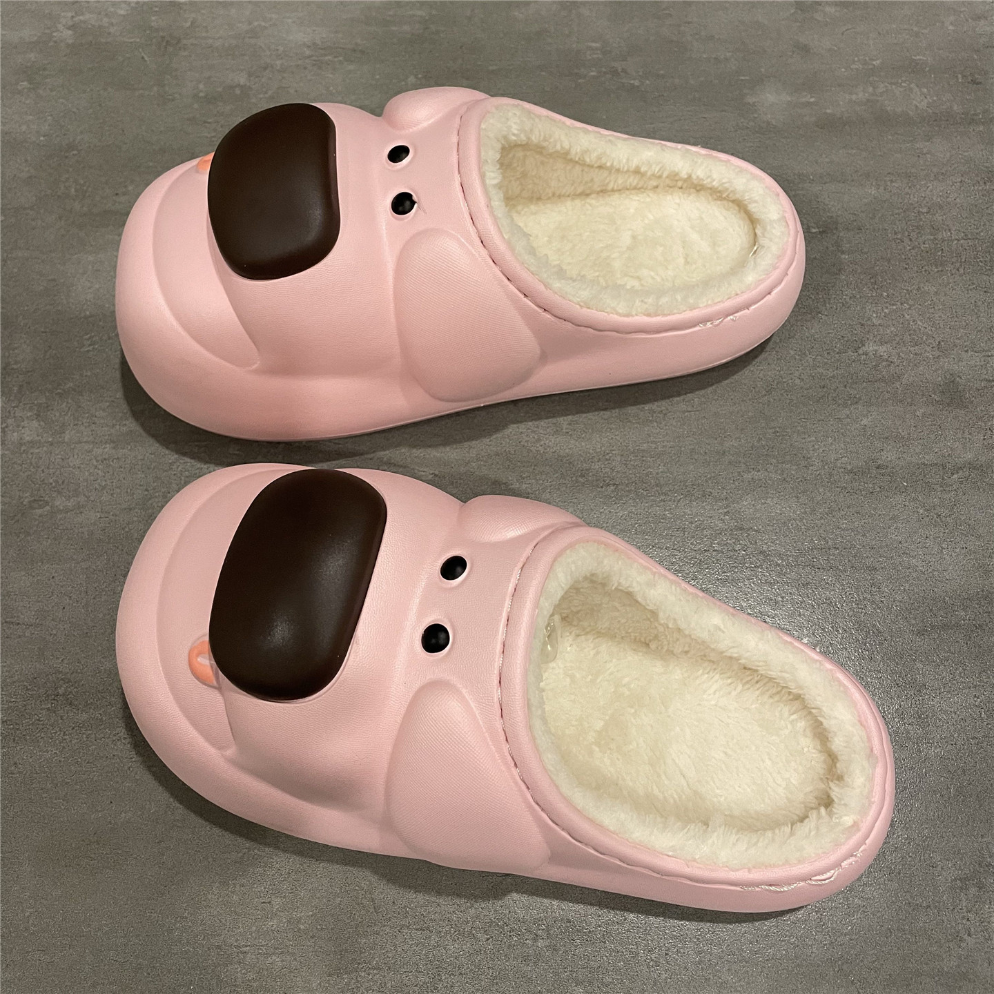 棉拖鞋女冬季外穿厚底加绒