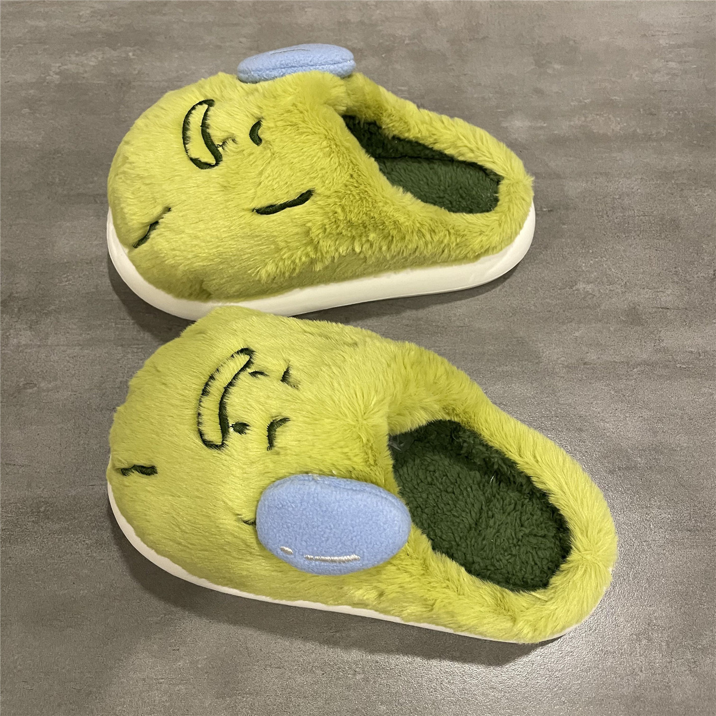 冬季加绒保暖包头棉拖鞋女