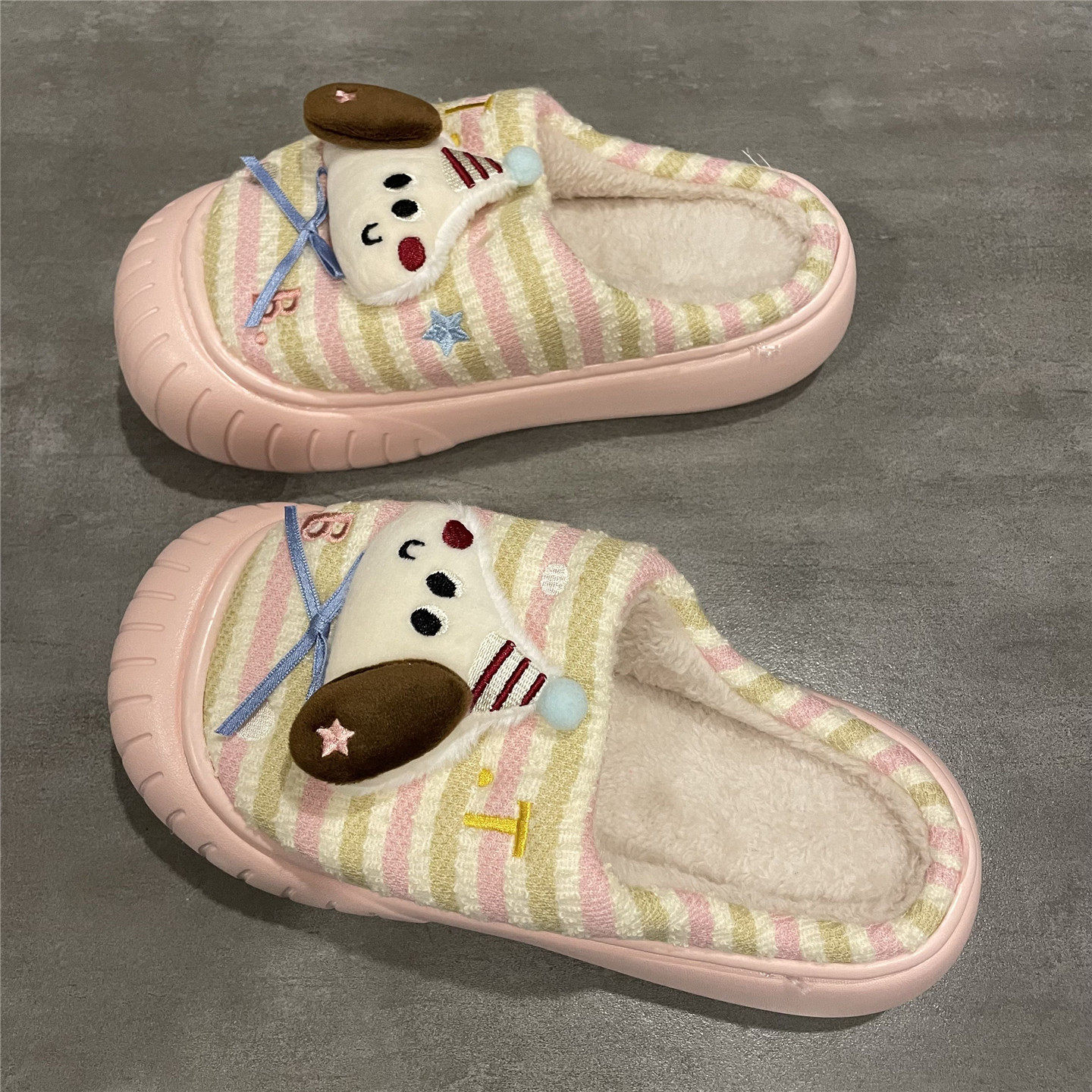 棉拖鞋女冬季室内家居毛毛鞋