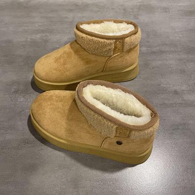 七七主人家棉鞋女2024冬季新款厚底防滑加绒保暖短筒雪地靴女学生