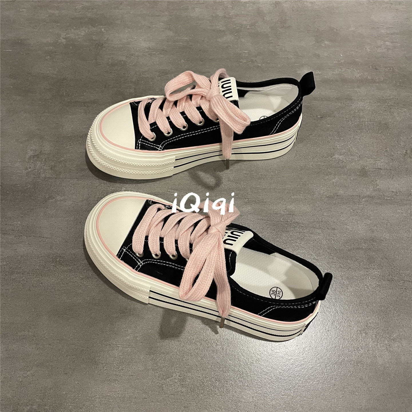 七七主人家 黑色鞋子女2025秋季新款爆款帆布鞋女款ins潮百搭学生,女鞋,帆布鞋,淘宝优惠券,粉丝福利购,淘宝优惠卷