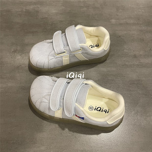 七七主人家 韩系鞋子女魔术贴板鞋2026春季新款学生流行帆布鞋女