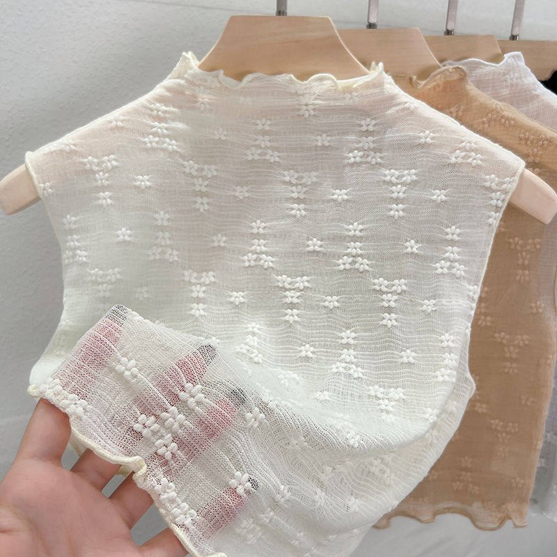 假领子女百搭假领春秋高档衬衫领配毛衣2023新款蕾丝秋冬打底内搭