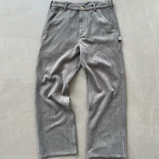 长裤 实体现货 丝绒光感复古老钱松弛感伐木工装 Prefab Epide