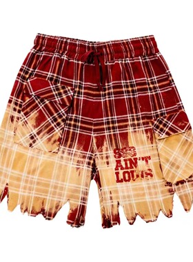 实体现货 Sssaint Louis 渐变扎染做旧破坏拼接工装短裤