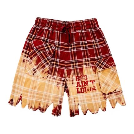 实体现货 Sssaint Louis 渐变扎染做旧破坏拼接工装短裤