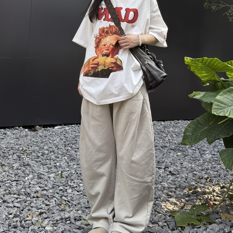 实体现货 Purey 纽曼小孩肖像做旧Vintage短袖T恤