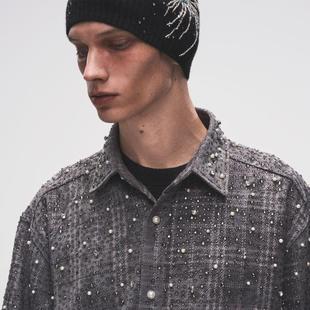 Birth Borc Child 水钻宝石烟花冷帽毛线帽 Royal 实体现货