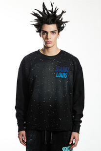 品牌直发 Sssaint Louis 23FW 套头满天星水钻卫衣