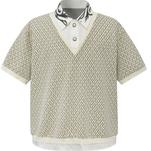 Royal Child Borc 实体现货 衬衫 假两件老钱格子短袖 Birth