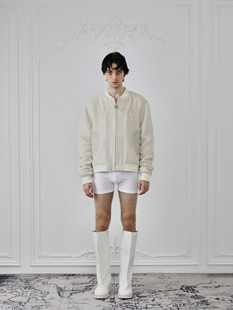 Birth Borc Child 珍珠刺绣羊毛夹克外套 Royal 实体现货