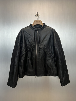 FarArchive立领皮衣夹克