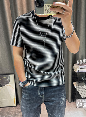 袖内搭上衣男士半截袖打底衫小衫